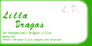 lilla dragos business card
